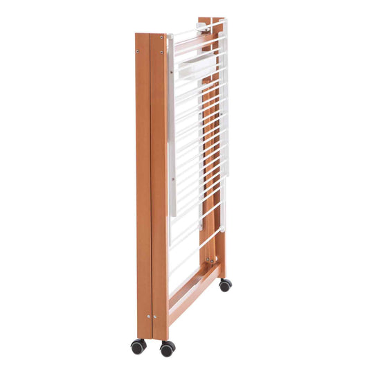 Wäscheständer Ausziehbar, Wäscheständer Holz, 20 Meter Trockenraum, Wäscheständer Klappbar, auf Rollen, Airone, 2