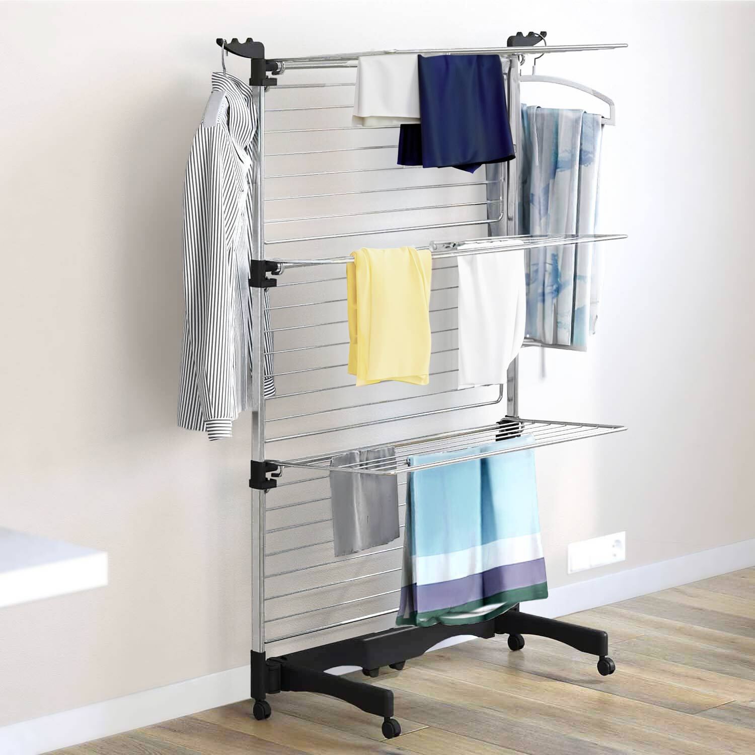 Turmwäscheständer, Hoch, Klappbar, Made in Italy, Colombo Vertical 40 –