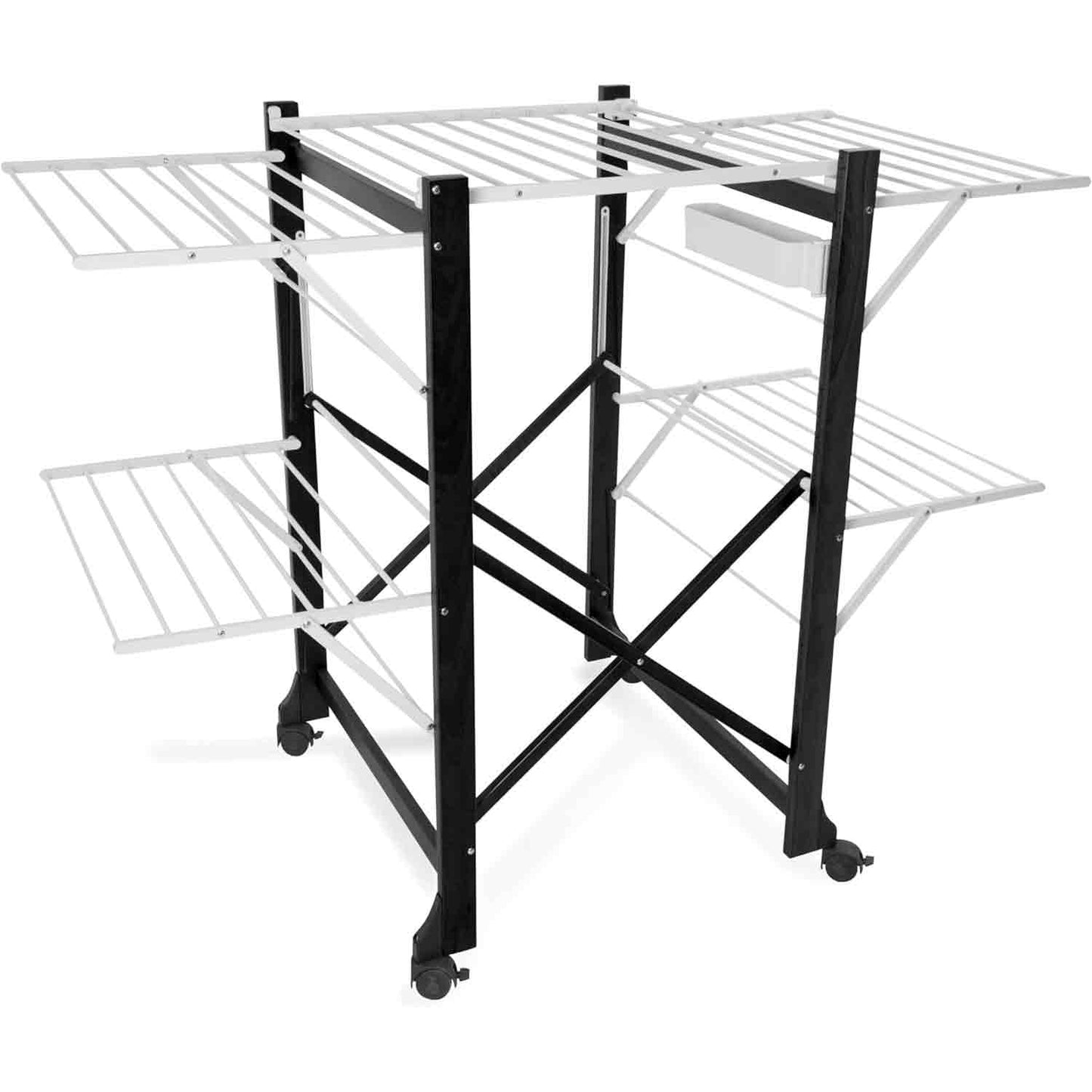 Wäscheständer, Wäscheständer Ausziehbar, Wäscheständer Klappbar, mit Rädern, Flügelwäschetrockner, Standtrockner, Aliante, 2