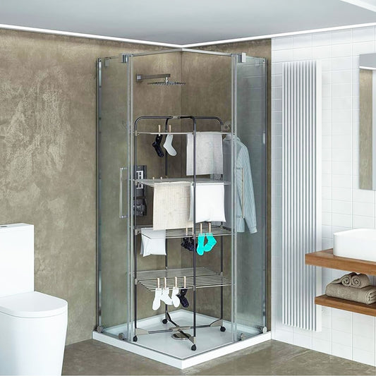 Wäscheständer, Turmwäscheständer, Wäscheständer Turm, Wäscheständer Hoch, Wäschestände auf Rädern, Colombo Alpina 40, d