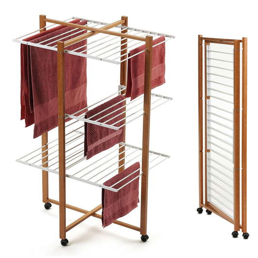 Wäscheständer, Wäscheständer Turm, Wäscheständer Platzsparend, Wäscheständer Holz, Wäscheständer Klappbar, Arit Karisma, 1