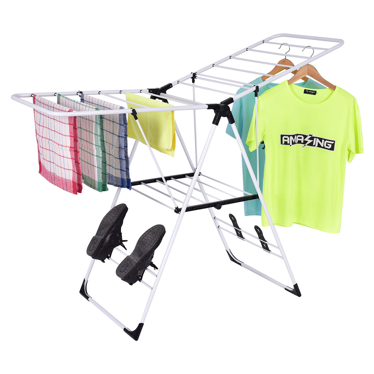 Wäscheständer, Wäschetrockner, Wäscheständer Platzsparend, Flügelwäschetrockner, Wäscheständer Klappbar, Costway, 3
