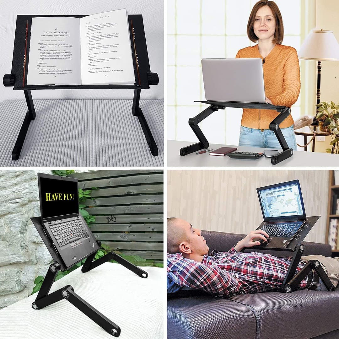 Laptoptisch, Laptop Ständer, Laptoptisch Höhenverstellbar, Laptoptisch Sofa, Laptoptisch Bett, WonderWorker Newton, 4