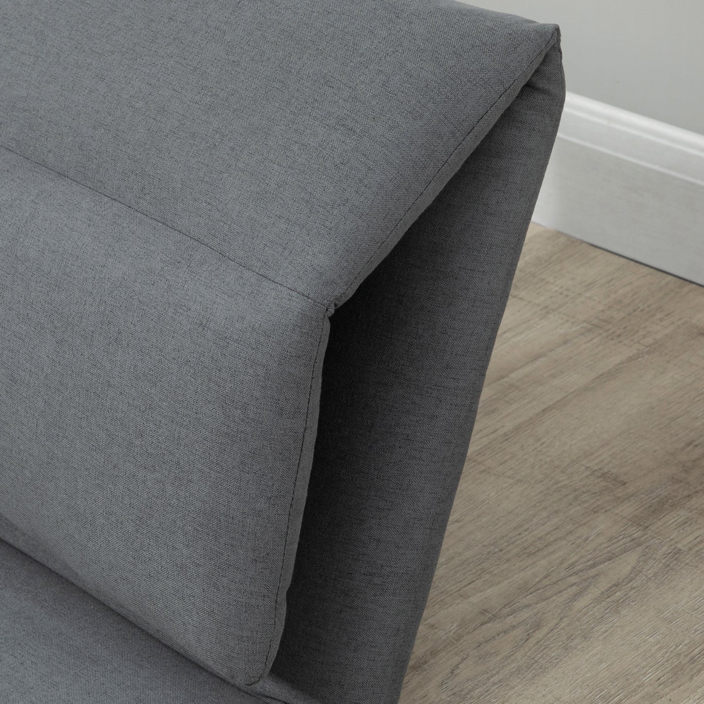 HOMCOM - Bodenstuhl Bodensofa Verstellbarer Relaxsessel Liegefunktion klappbar Dunkelgrau 72x71x60cm