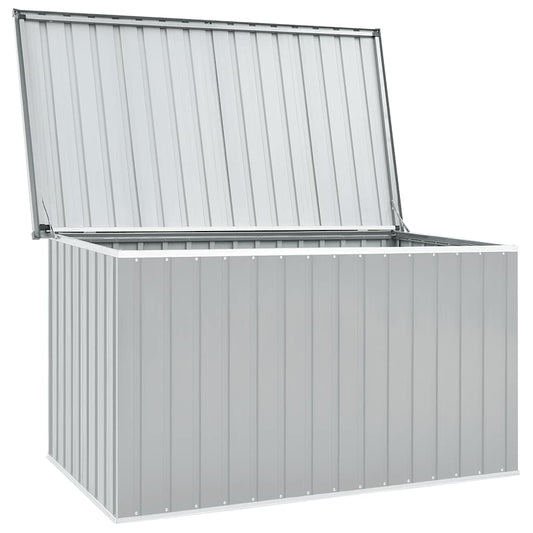 "Gartenbox Metall, Gartenbox xxl, 171x99x93 cm, Aufbewahrungsbox garten, Werkzeugkasten, Verzinktem Stahl, Grau, vidaXL, 2