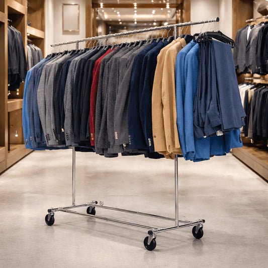 kleiderstänfder, schwerlast kleiderstange auf rollen, garderobenständer, profi jackenständer, Tatkraft Drogo