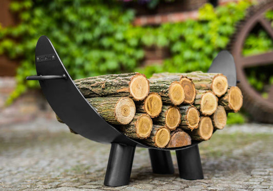 Kaminholzregal „MILA“, Kaminholzregal Metall, Kaminholzregal außen freistehend, Handgemachte Qualität, 5