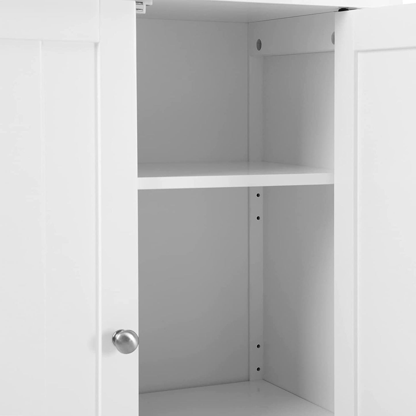 Badschrank aus Holz mit Doppeltür