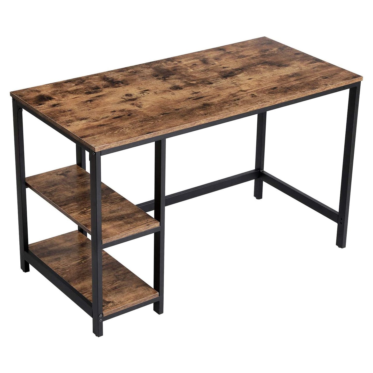 Computertische, Schreibtisch. Holztisch, laptoptisch, gamer tisch, mit 2 Ablagen - Vasagle