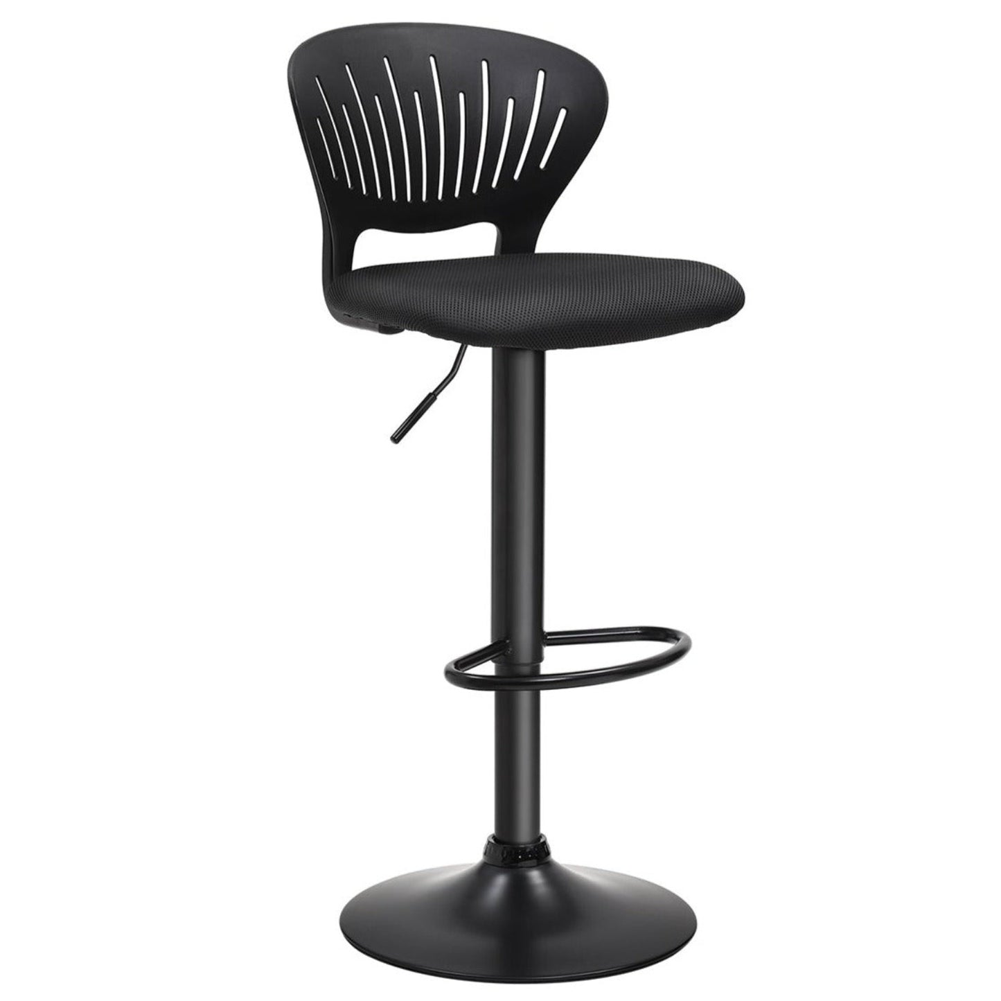 Barhocker 2er Set, SONGMICS Barstuhl höhenverstellbare mit kronenförmiger Rückenlehne, um 360° drehbar