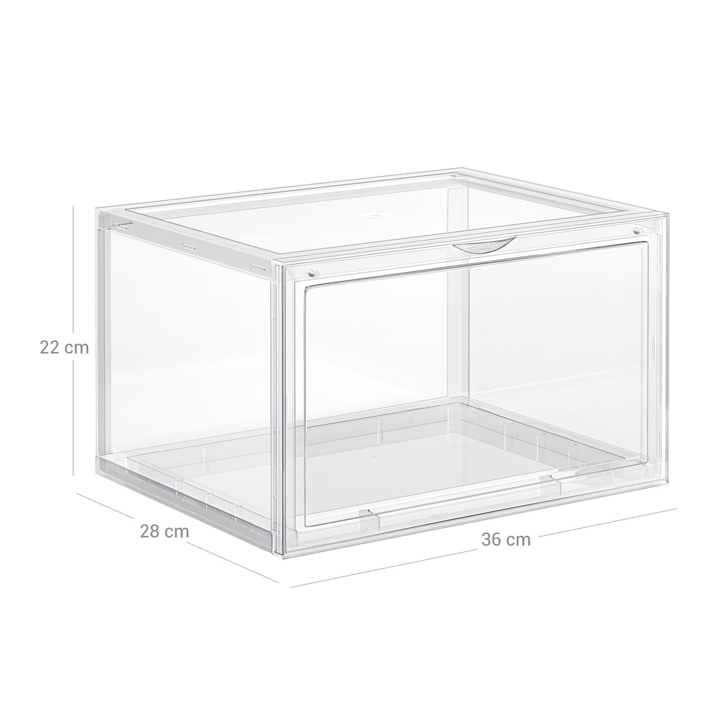 Schuhboxen 6 Stk bis Größe 46 Transparent