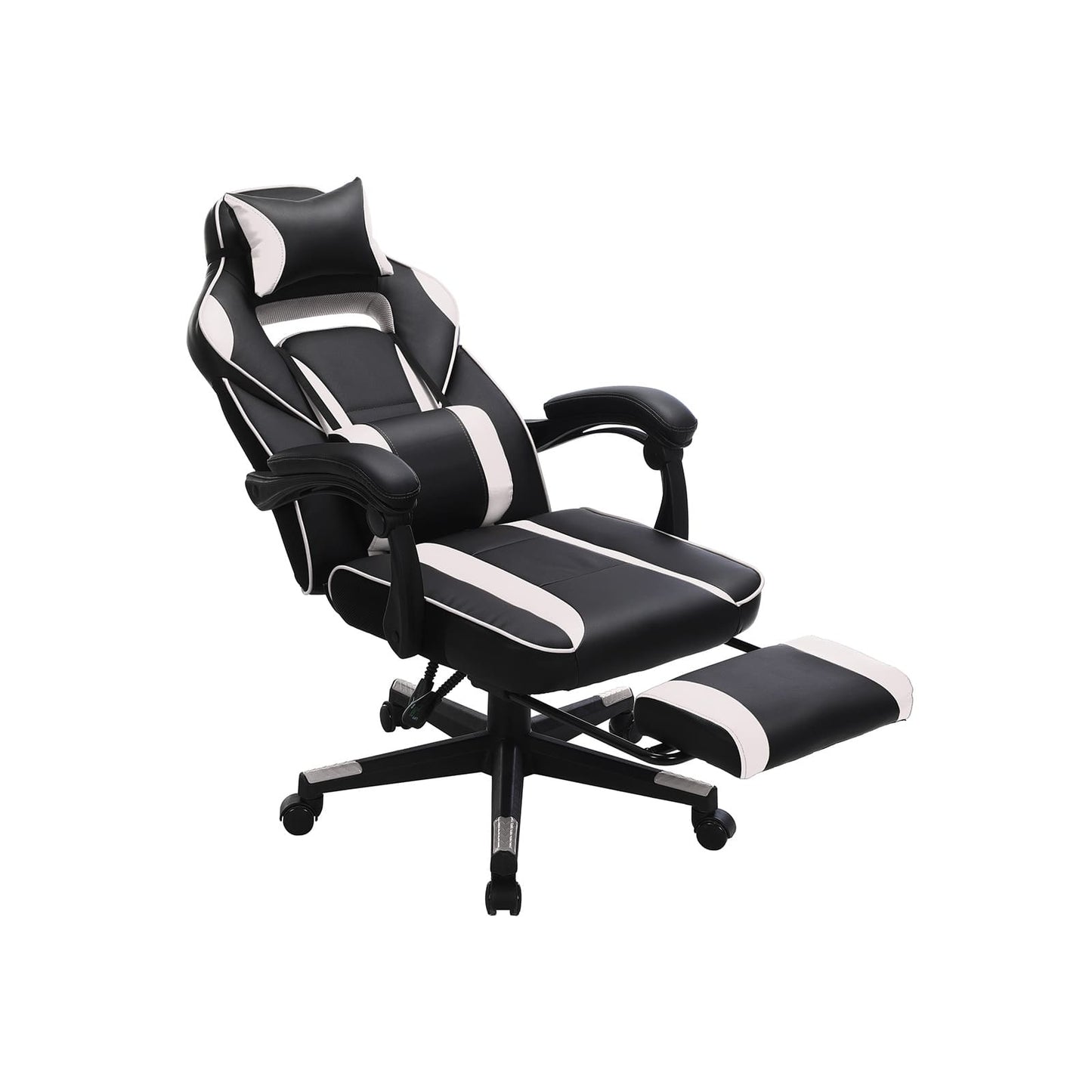 Gaming stuhl, home office stuhl, gaming stühle, schwarz-grau, bürostuhl - SONGMICS