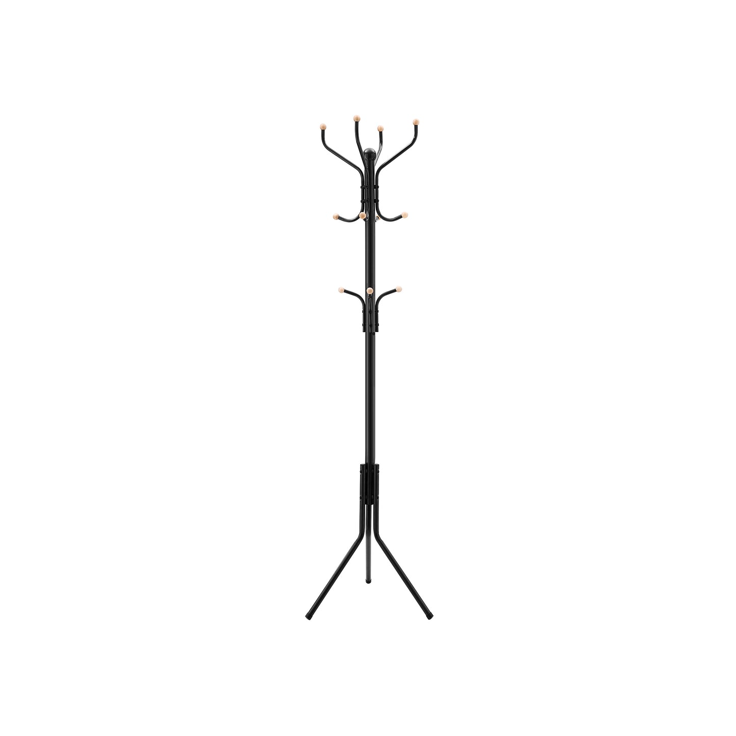 Garderobenständer, Garderobenständer Stabil, Höhe 182 cm, Garderobenständer Baum, Garderobe, Schwarz, Songmics, 5