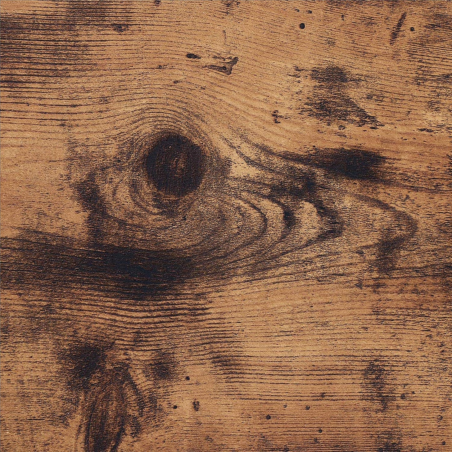 Vasagle - Stehregal, MDF, Stahl, Braun, Schwarz, Stellen Sie Ihre Bilderrahmen, Aufbewahrungskörbe oder Topfpflanzen auf den 4 Regalböden