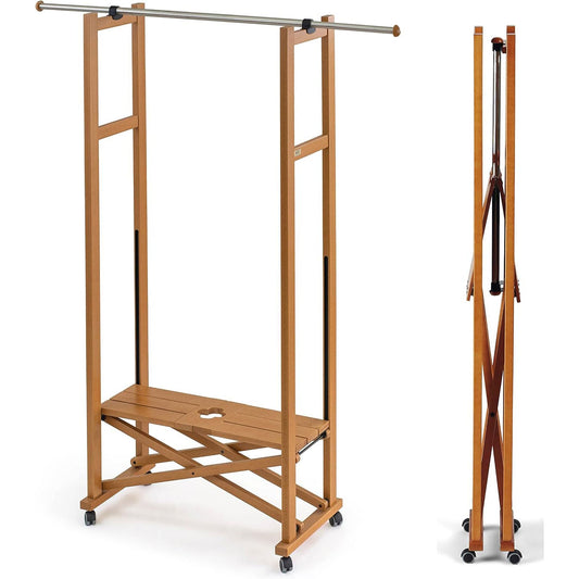 Kleiderständer Holz, Garderobe, Kleiderständer Klappbar, Kleiderstange, ARIT Elios, 2