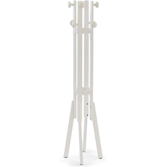 Kleiderständer Holz, Kleiderhaken, Garderobenständer, Farbe Weiße, ALBA, 2