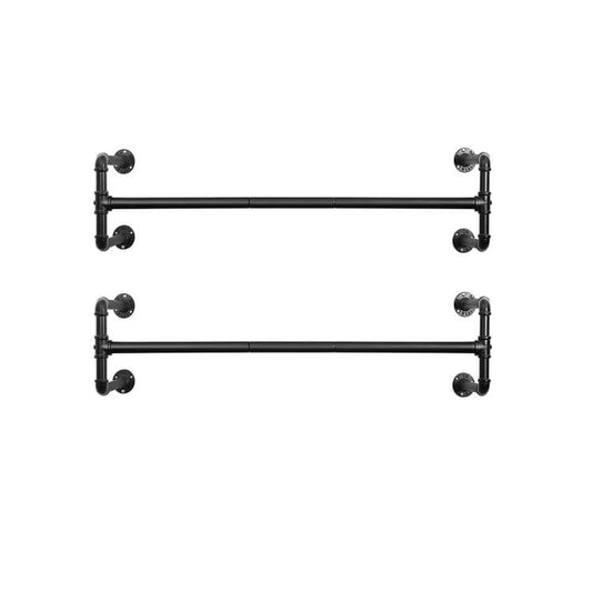 Kleiderstange Wandmontage, 2er Set, Schwerlast Kleiderständer, Garderobenstangen, Songmics, 1