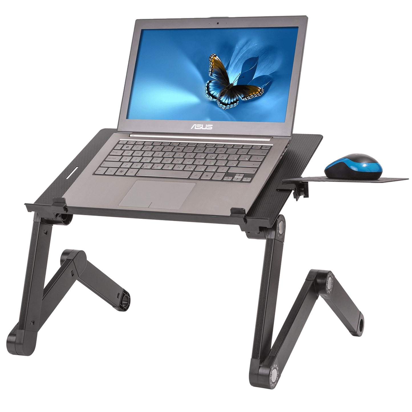 Laptoptisch, Betttisch, Laptoptisch Höhenverstellbar, Laptoptisch Sofa, Laptoptisch Klappbar, WonderWorker Einstein