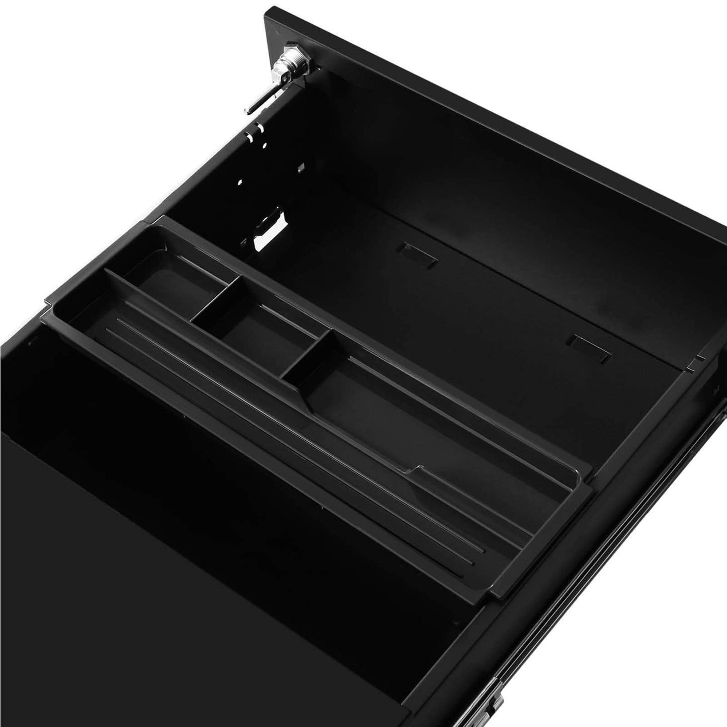 Rollcontainer Büroschrank Bürocontainer Aktenschrank Rollschrank 3 Schubladen, Schublade - Songmics