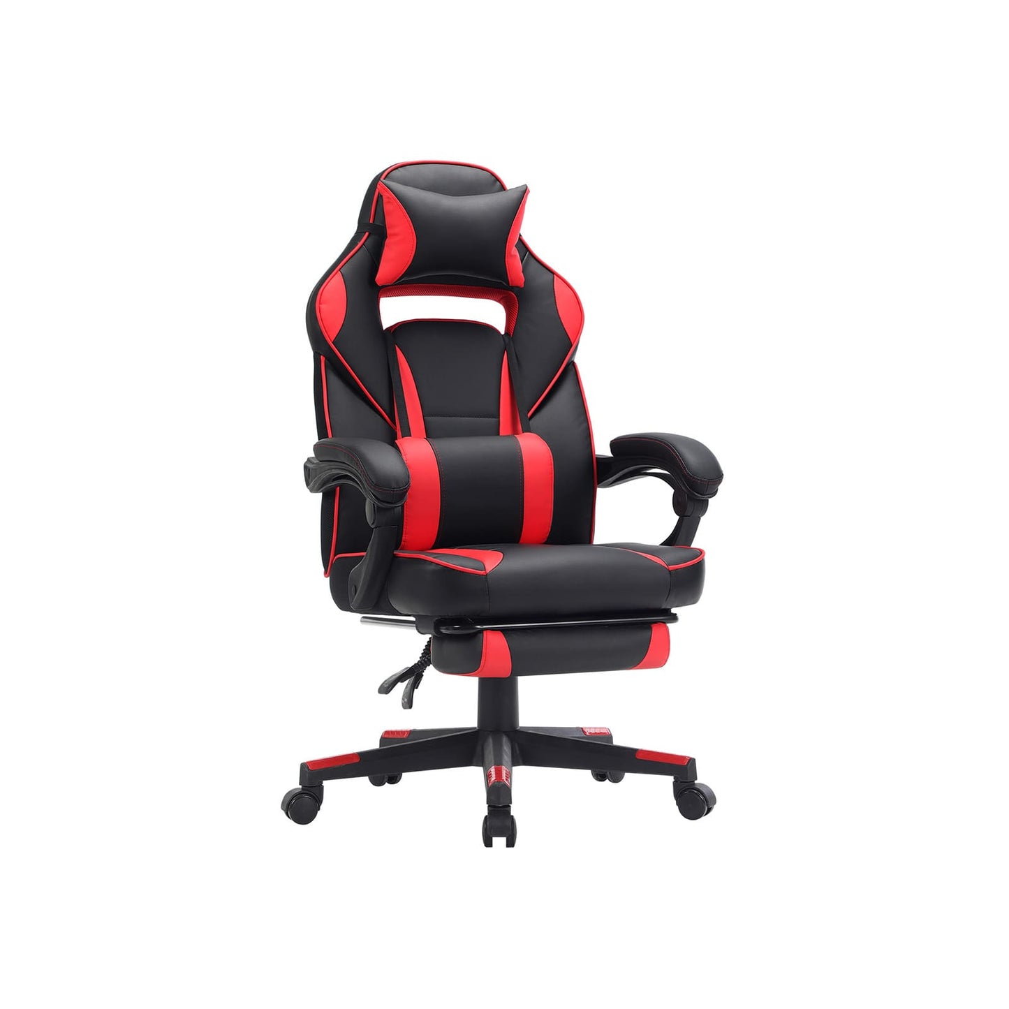 Gaming Stuhl, Gaming Sessel, Schreibtisch Stuhl, Gaming Bürostuhl mit Fußstütze, mit Kopfstütze, Songmics Gaming Stuhl, 2
