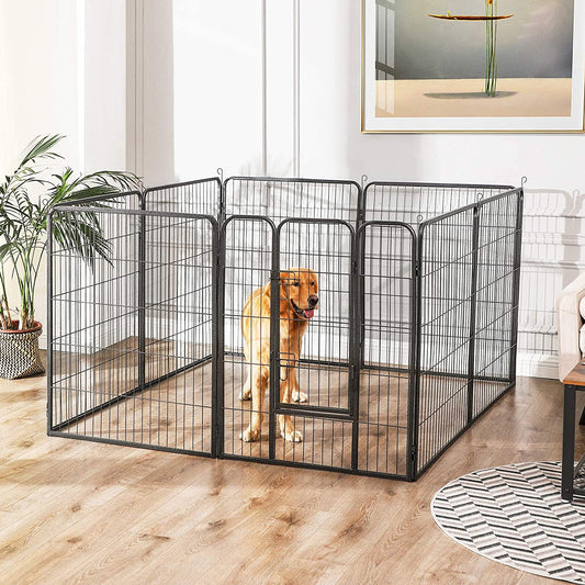 Welpenauslauf, Welpenlaufstall, Tierlaufstall Freilaufgehege Hundelaufstall Welpenzaun Haustiere 8-Eck, Feandrea, 2