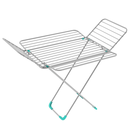 Wäscheständer, Flügelwäschetrockner, Faltbarer Indoor-Flügelwäschetrockner 30 m, Rostfrei, Colombo Flower, 2