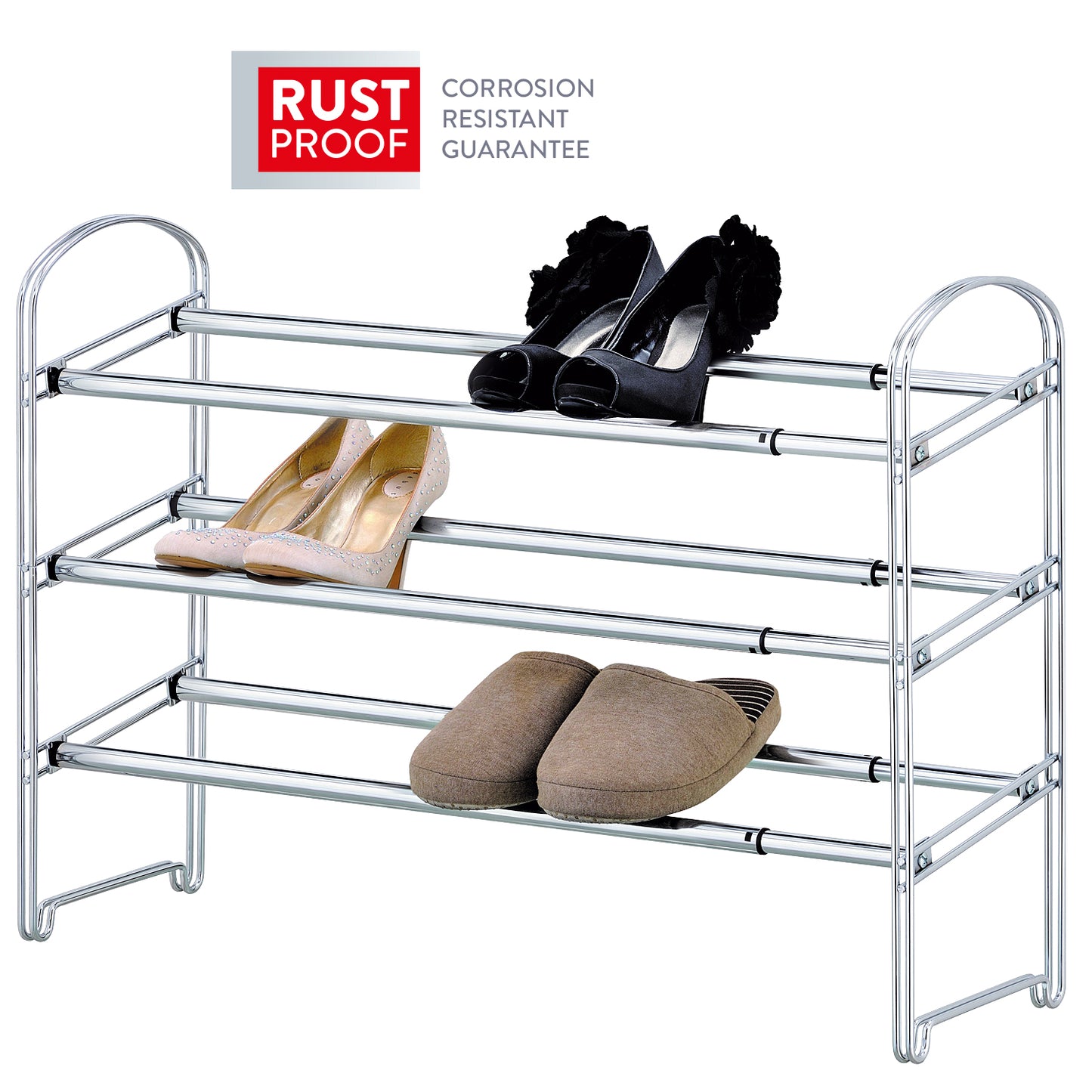 Schuhregal, 3 Etagen, Ausziehbar, Tatkraft Maestro, 8