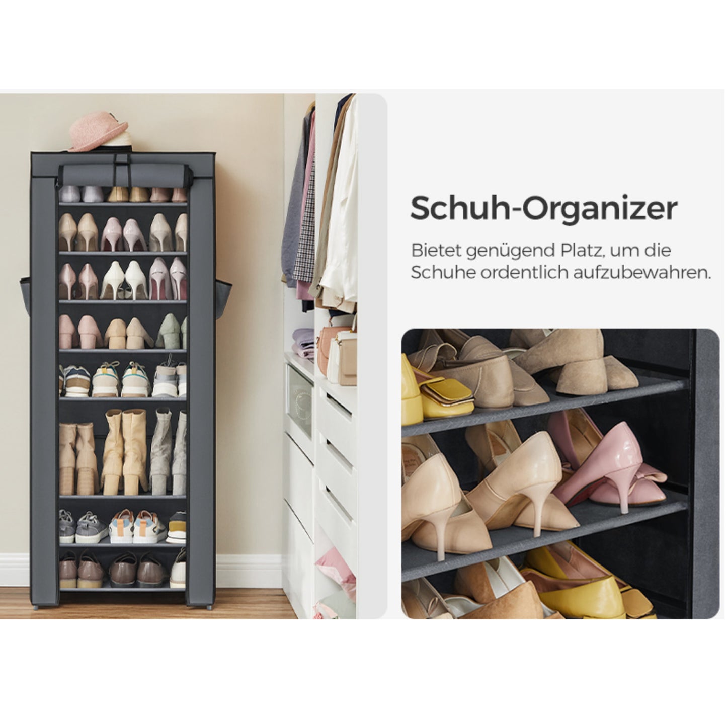 Schuhregal, Schuhregal schmal