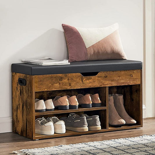 Schuhregal mit Sitzbank, Sitzbank mit Schuhregal, Schuhregal Sitzbank, Schuhregal mit Bank, 1