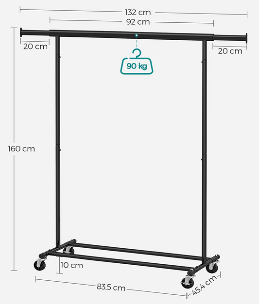 kleiderständer, kleiderständer schwarz, garderobenständer schwarz, kleider ständer