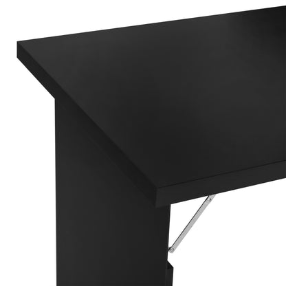 HOMCOM - Wandklapptisch Klappschreibtisch Computertisch mit Tafel Schwarz 60x94,5x147cm