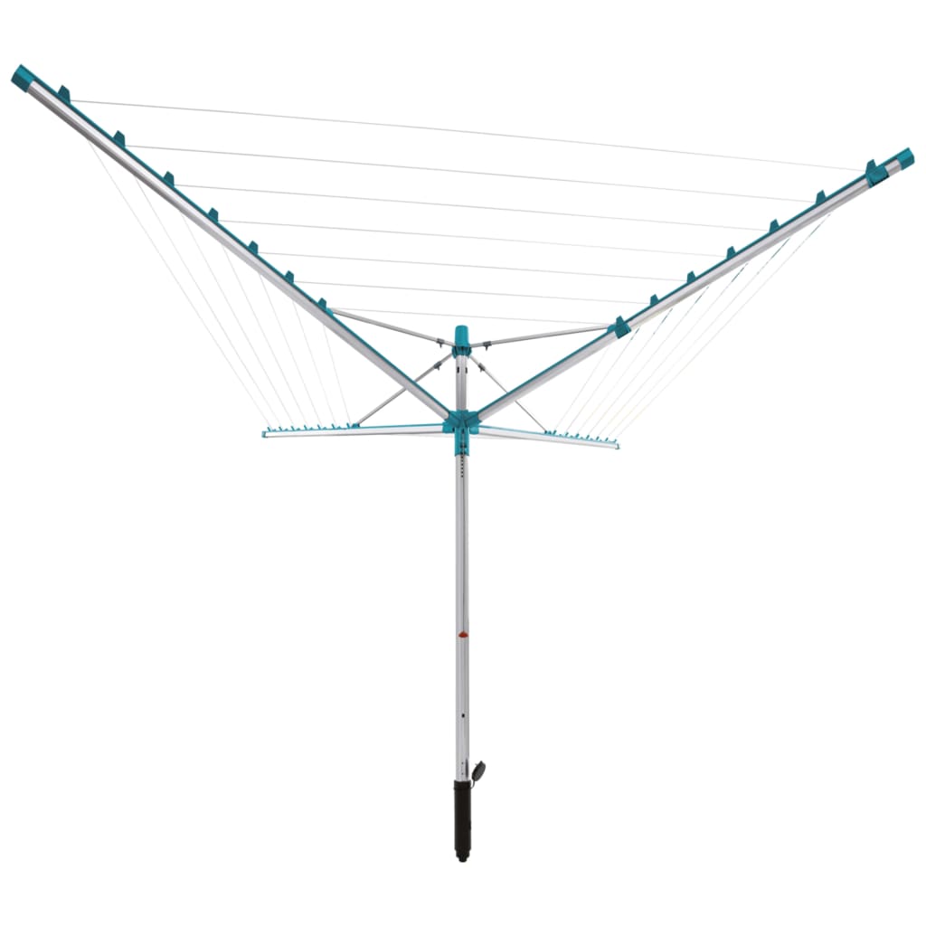 Wäschespinne Linomatic 400, Wäscheständer, Leinenlänge 40m, 15 Wäscheklammer, Aluminium, Easy-Lift-System, Leifheit, 6