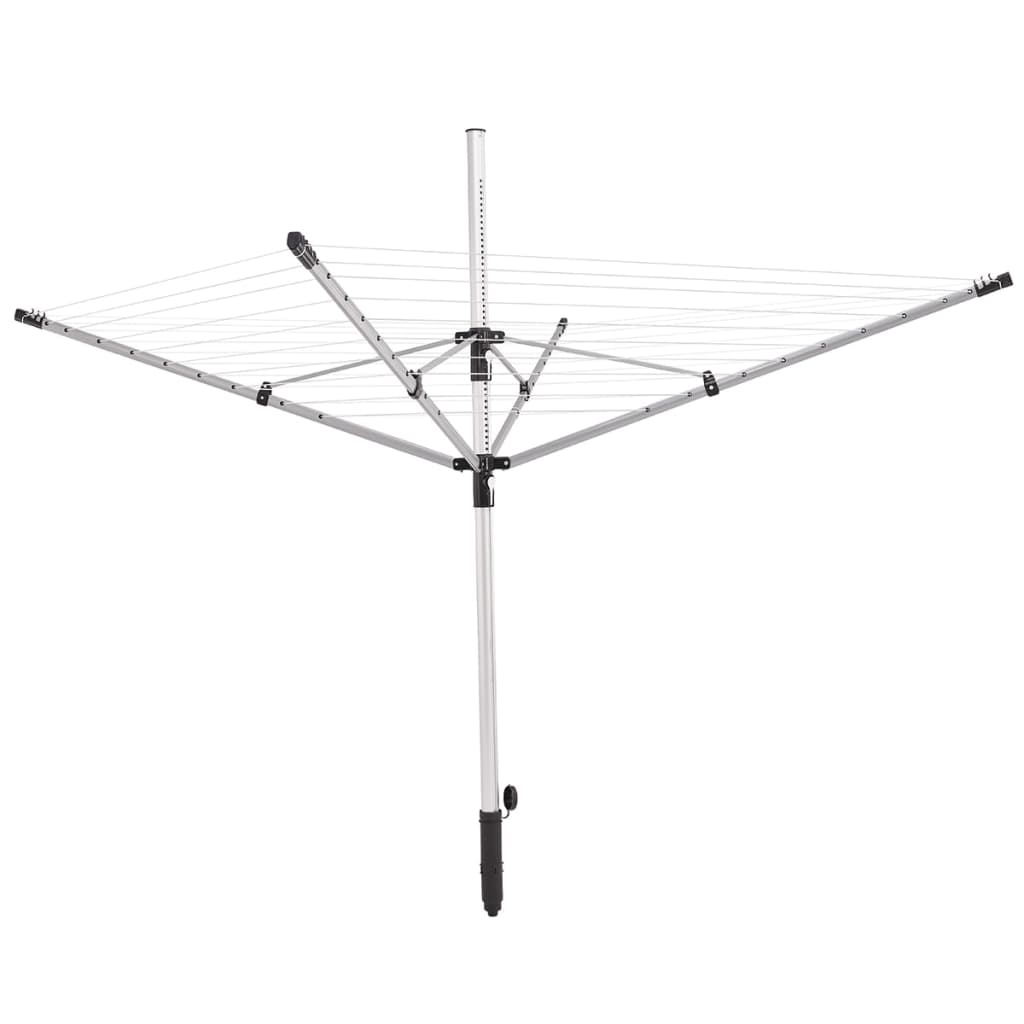 Wäschespinne, LinoPush 500, Wäscheständer Hohe 1,35 m - 1,8 m, Leinenlänge 50 m, wäschetrockner, Leicht öffnen, Leifheit, 5