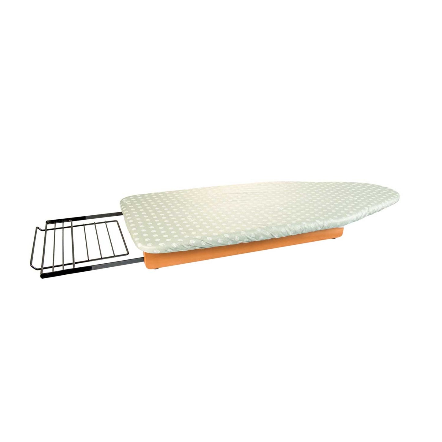 Bügeltisch STIROPRATICO, Tisch-Bügeltisch, verschiebbare Bügeleisenablage, Arbeitsfläche 108 x 45 cm.  - Farbe Kirsche