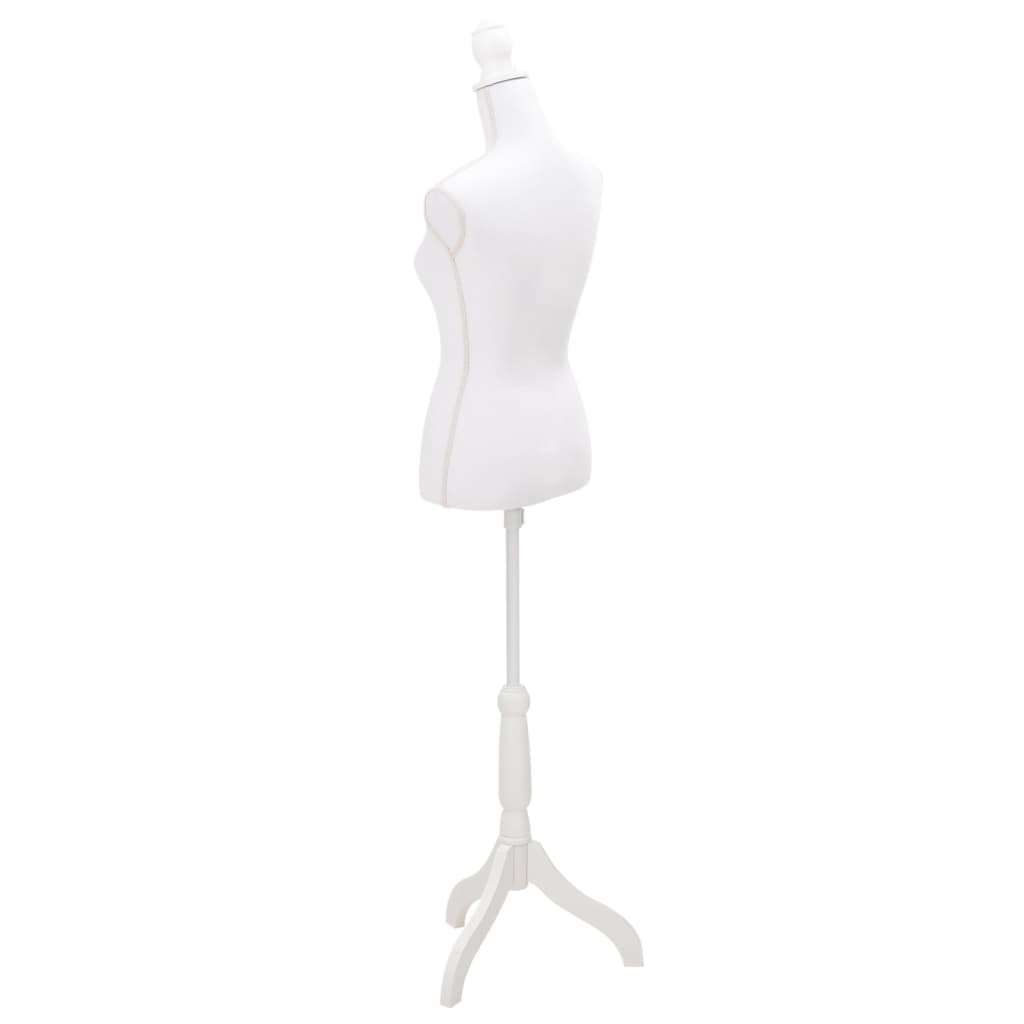 Damenbüste Schneiderpuppe Torso Weiß, vidaXL, 4