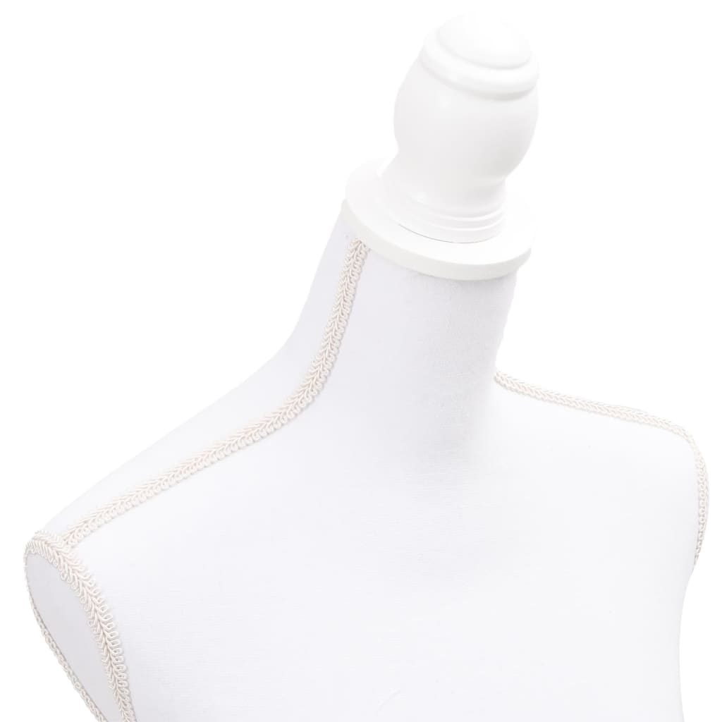 Damenbüste Schneiderpuppe Torso Weiß, vidaXL, 5