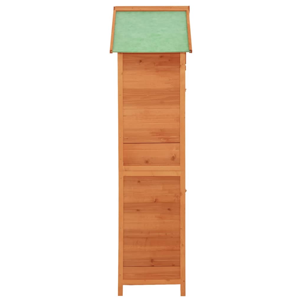 Geräteschuppen, Gartenhaus, Gartenschrank Holz, Gartenschrank, Gartenschrank Wetterfest, Outdoor schrank, vidaXL, 4