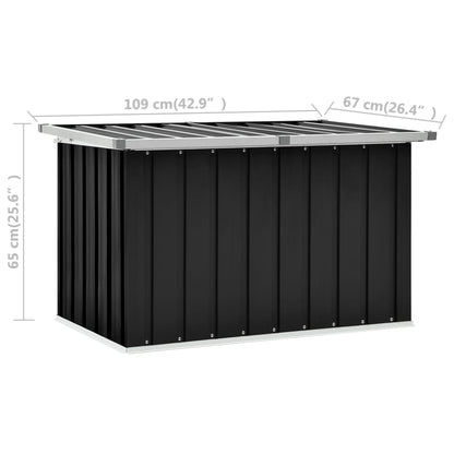 vidaXL Gartenbox Anthrazit 109x67x65 cm