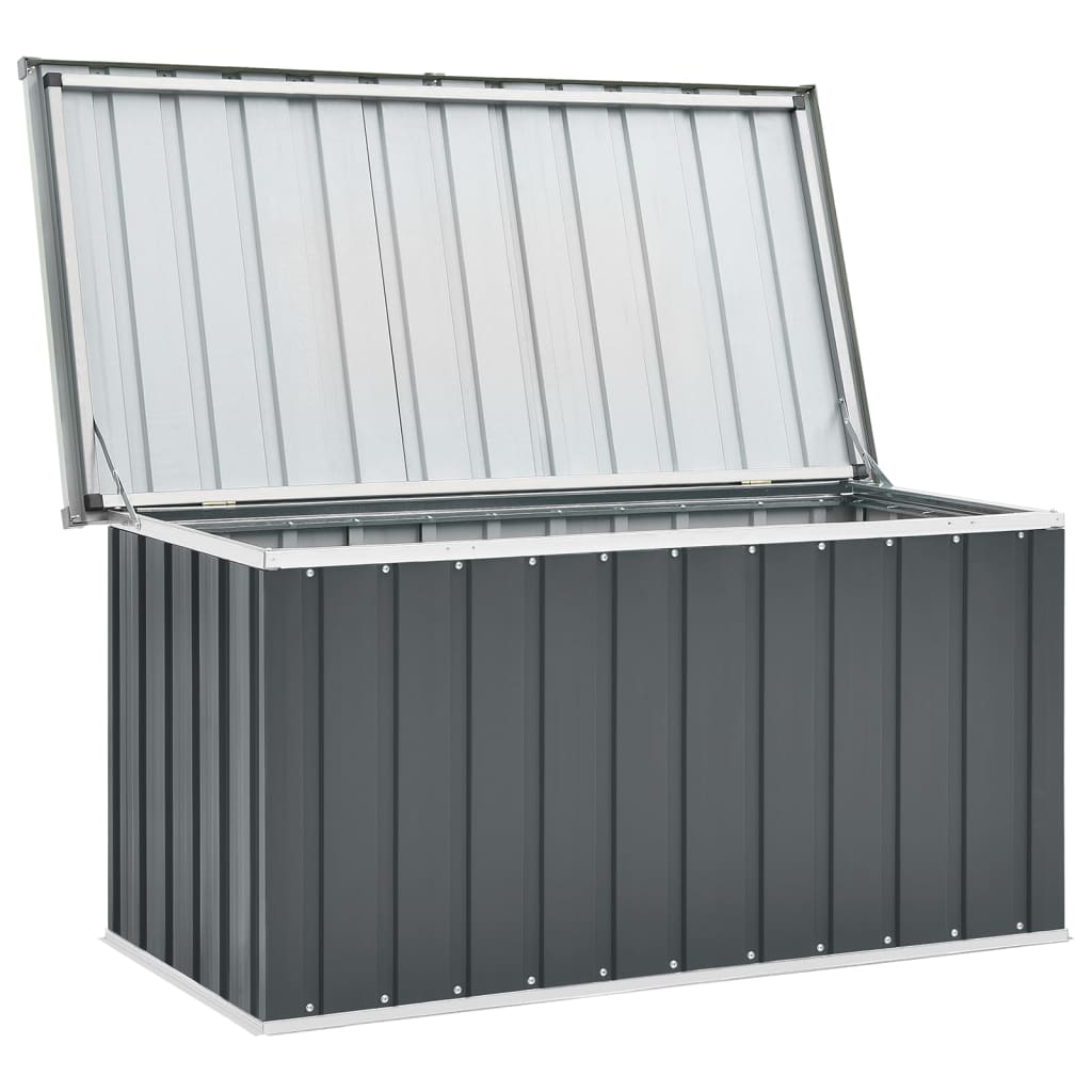 vidaXL Gartenbox Grau 129x67x65 cm