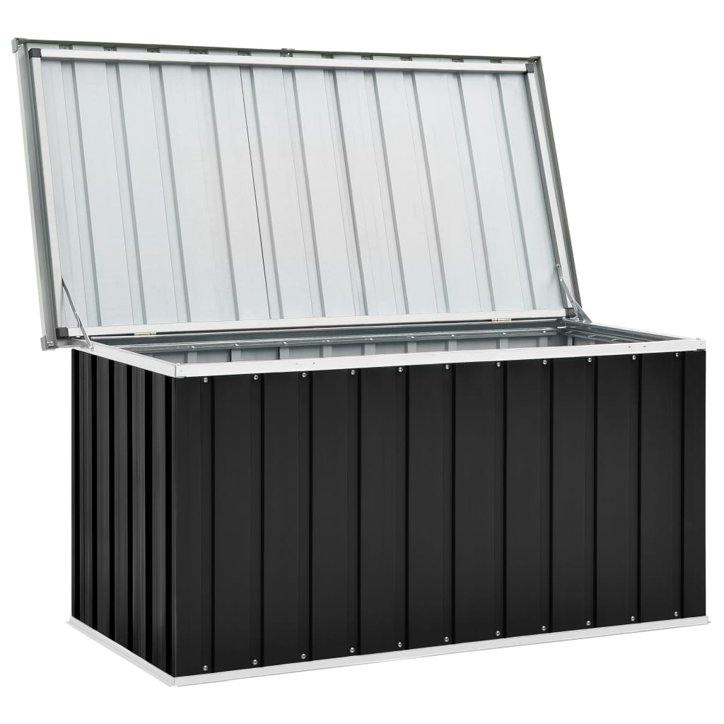 vidaXL Gartenbox Anthrazit 129x67x65 cm