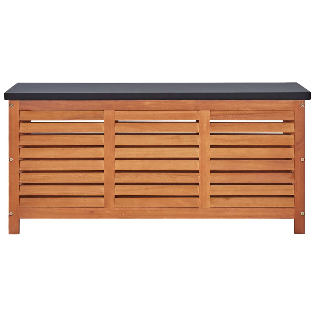 vidaXL Gartenbox 117x50x55 cm Eukalyptus Massivholz