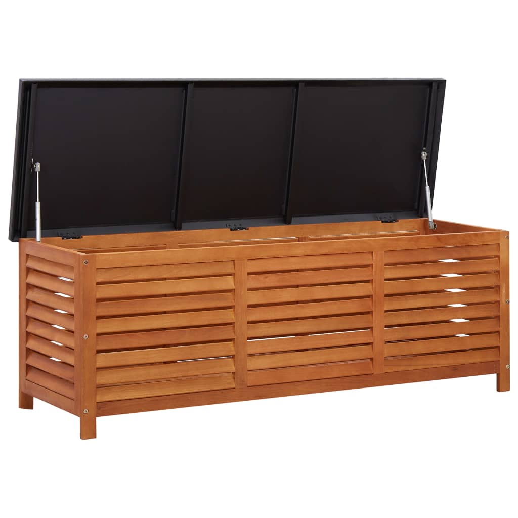 vidaXL Gartenbox 150x50x55 cm Eukalyptus Massivholz