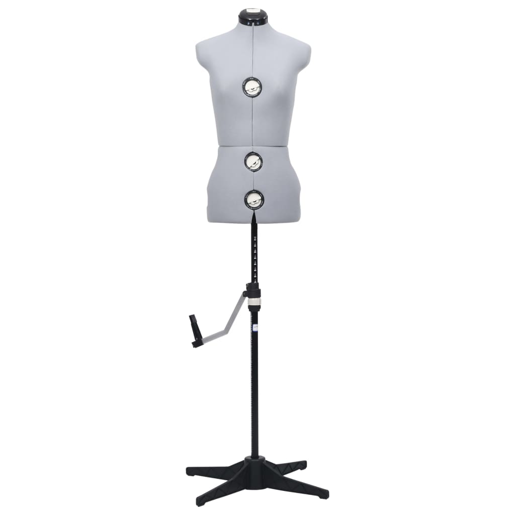 Schneiderpuppe Verstellbar Weiblich Grau S Größe 33-40, vidaXL, 3