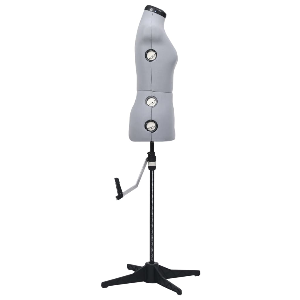 Schneiderpuppe Verstellbar Weiblich Grau S Größe 33-40, vidaXL, 4