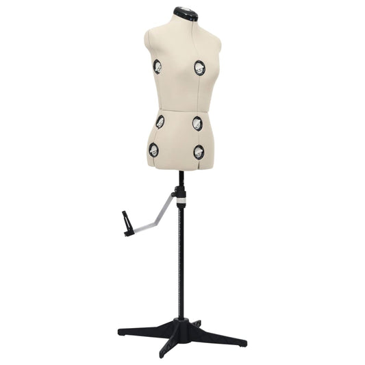Schneiderpuppe Verstellbar Weiblich Creme S Größe 33-40, vidaXL, 1