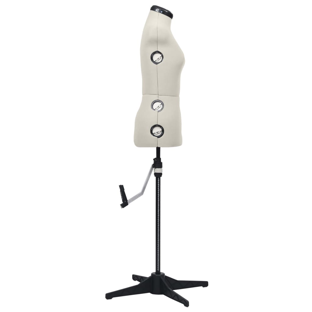 Schneiderpuppe Verstellbar Weiblich Creme S Größe 33-40, vidaXL, 4