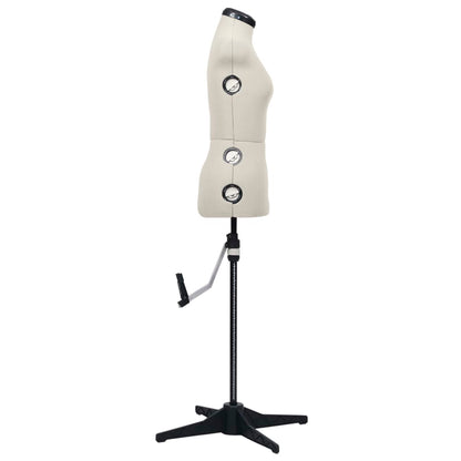 Schneiderpuppe Verstellbar Weiblich Creme S Größe 33-40, vidaXL, 4