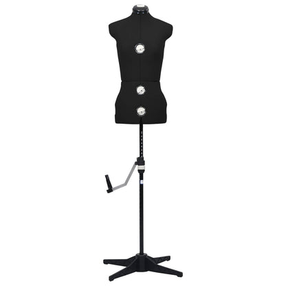 Schneiderpuppe Verstellbar Weiblich Schwarz S Größe 33-40, vidaXL, 3