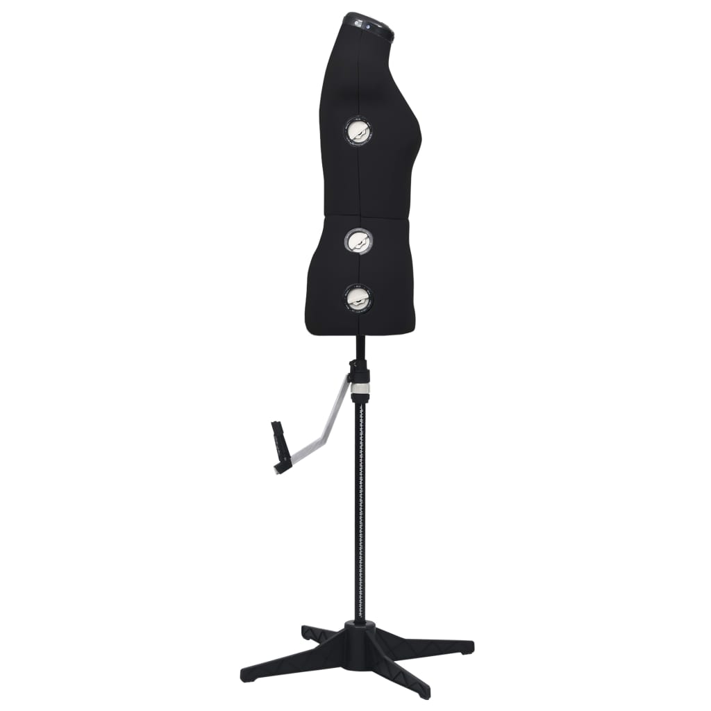 Schneiderpuppe Verstellbar Weiblich Schwarz S Größe 33-40, vidaXL, 4