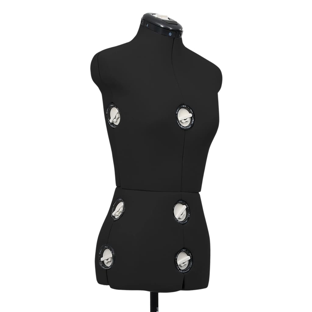 Schneiderpuppe Verstellbar Weiblich Schwarz S Größe 33-40, vidaXL, 5